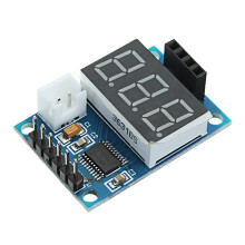 Placa de Controle de Medição de Distância Ultrassónica HC-SR04 Placa de Teste Medidor de Distância Exibição Digital Saída Serial