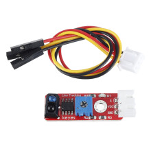 2 Stück Keyes Brick Graustufen-Sensor (Pad-Loch) Anti-Rückwärts-Stecker Weißer Anschluss TCRT5000 Sensor-Modul
