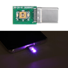 10 Stück 5 V Typ-C Port Ultraviolett Desinfektionslampenmodul Tragbares schnelles UVC Desinfektions-LED-Modul für das Telefon