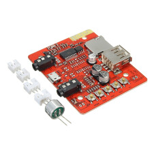 Módulo Amplificador de Áudio Estéreo Receptor Bluetooth Sem Fios Alimentação USB Suporte TF AUX