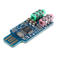 5 Peças Placa de Som USB Externa para Computador Portátil Módulo de Placa de Som USB