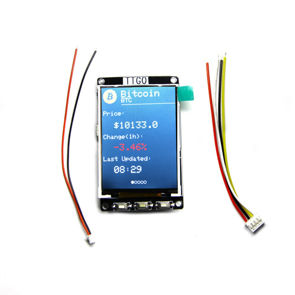 Lilygo Ttgo Btc Ticker Esp32 Module Source Bitcoin Price Ticker Program 4 Mb Spi Flash 4 Mb Psram Lcd Display 6908243329145
