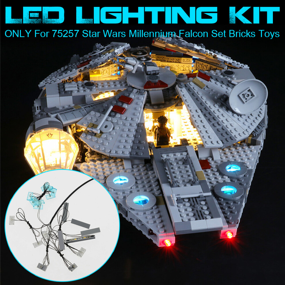 DIY LED Light Lighting Kit For LEGO 75257 Star Wars Millennium for Falcon Set Toys