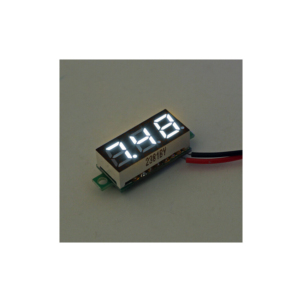 5Pcs Geekcreit 0.28 Inch 3.0V-30V Mini Digital Volt Meter Voltage Tester Voltmeter White 312588142660