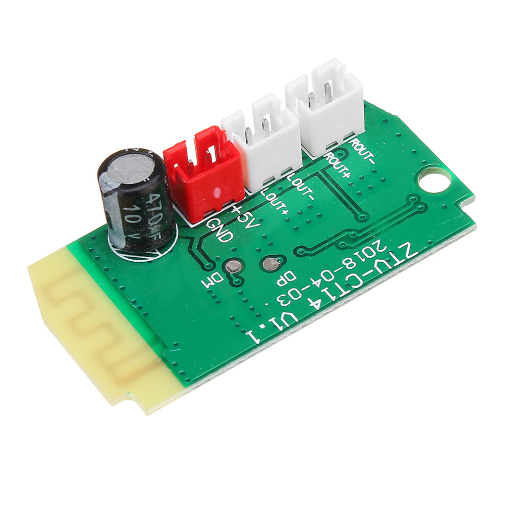 5Pcs 3Wx2 Mini Bluetooth Receiver Module With 4Ohm Speakers Power Amplifier Audio Board Decoding 300028181270