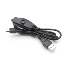 5 V 3A Hochstrom-Stromkabel 1m Micro USB mit Taster aus reinem Kupfer für Raspberry Pi 4B