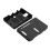 Premium musta ABS Exclouse Box Case Raspberry Pi 3 Model B+ (Plus) varten 7