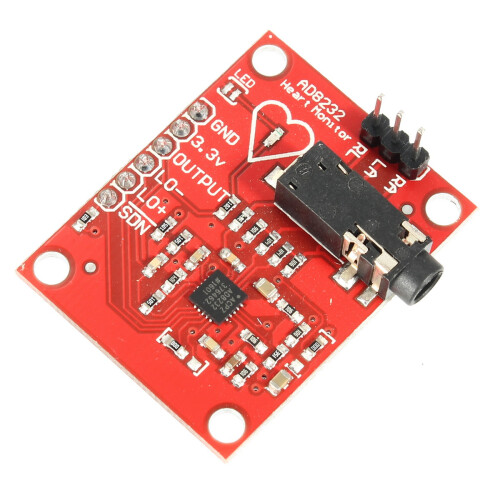 DC 3. 3V AD8232 ECG Meetmodule Kit Draagbare Hartmonitor Biologisch 2