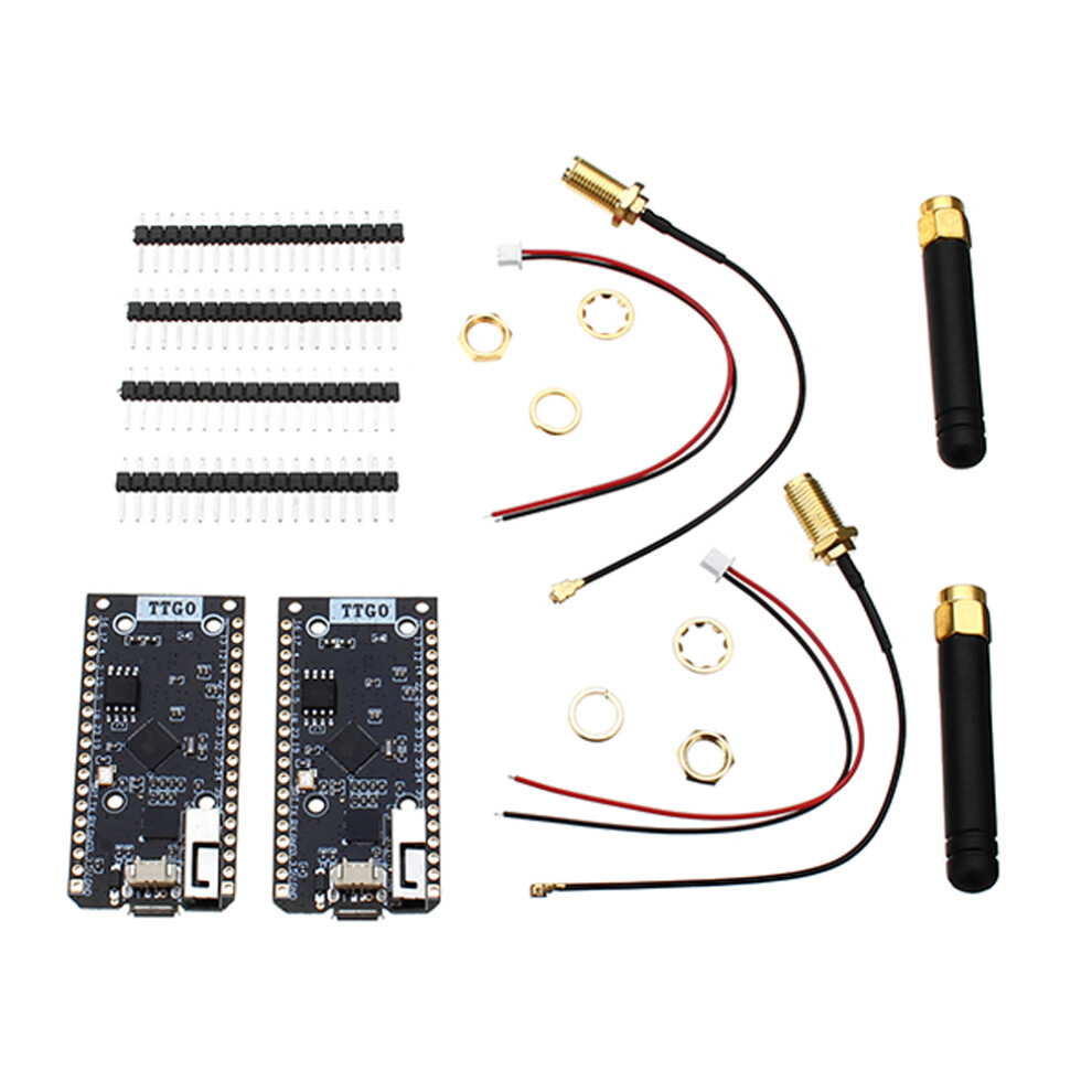 Lilygo Ttgo 2Pcs Esp32 Sx1276 Lora 915Mhz Bluetooth Wi-Fi Internet Antenna Development Board 681542916327