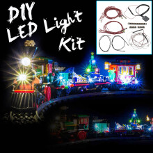 Kit de Iluminação LED DIY SOMENTE Para LEGO 10254 Comboio de Férias de Inverno Brinquedos de Blocos