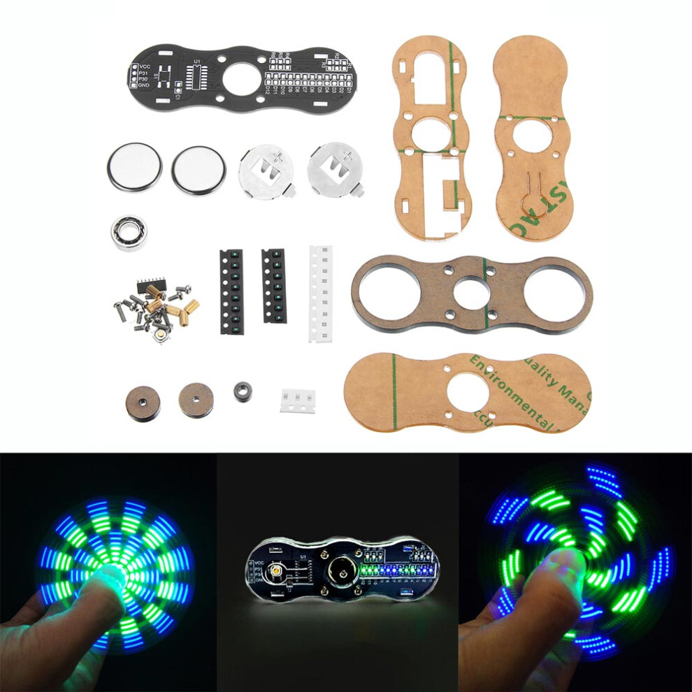 Kit Elettronico Per Spinner A Mano Led Fai-Da-Te C51 Kit Di Formazione A Chip Singolo-image