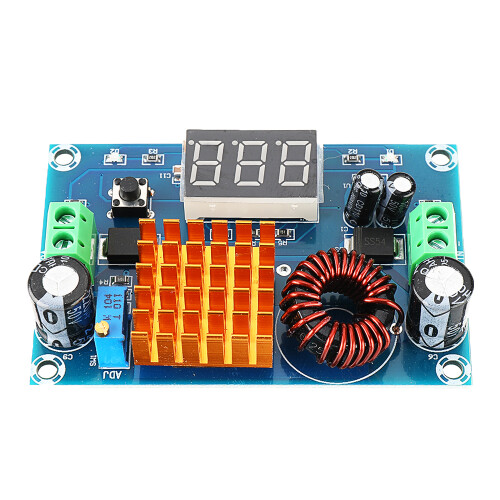 Módulo Convertidor Elevador DC-DC 3-35V A 5-45V - 5A, Con Pantalla Digital Y Ajuste De Voltaje