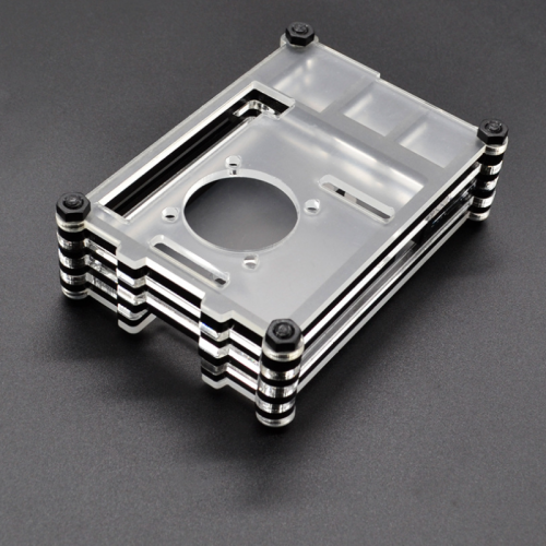 Funda protectora de plástico de 6 capas KEYES WX-4B506 para Raspberry Pi 4B 1