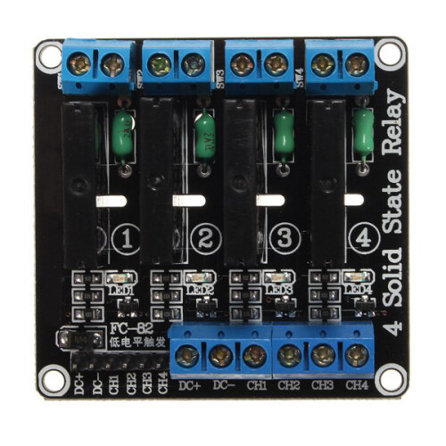 5V 4 Channel SSR G3MB-202P Solid State Relay High level Trigger Module 1
