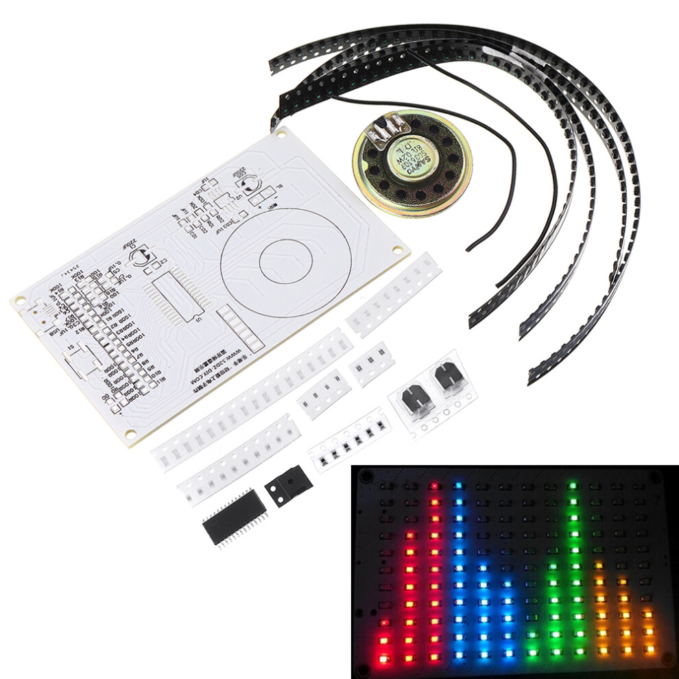 12X11 Fft Music Spectrum Sound Control Led Spectrum Analyzer Diy Dot Matrix Electronic Production Kit 6906138100053
