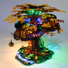 DIY LED Licht Beleuchtungsset NUR für LEGO 21318 Ideen Baumhaus Bauklötze Spielzeug