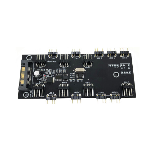 4PIN ARGB 5V 3-pin 7-bit 2-in-1 Controller Cooling with Remote Control for CPU FAN Cooling Control 2