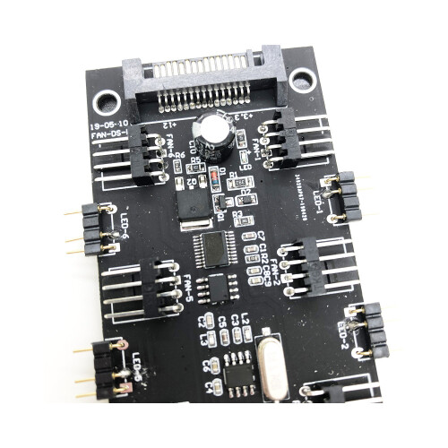 4PIN ARGB 5V 3-pin 7-bit 2-in-1 Controller Cooling with Remote Control for CPU FAN Cooling Control 1