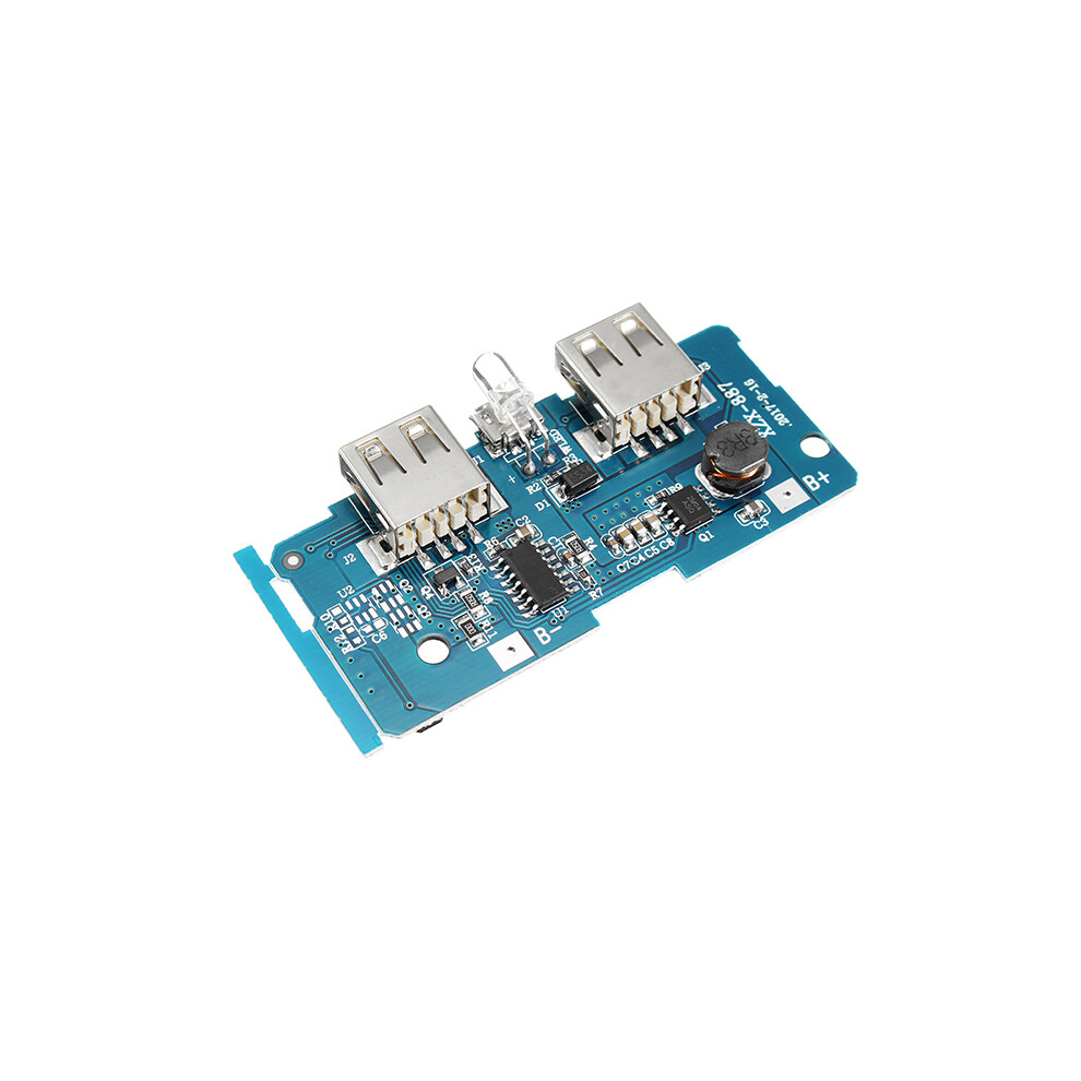 5Pcs 3.7V To 5V 1A 2A Boost Module Diy Power Bank Mainboard Built In 18650 Lithium Battery 300028085622