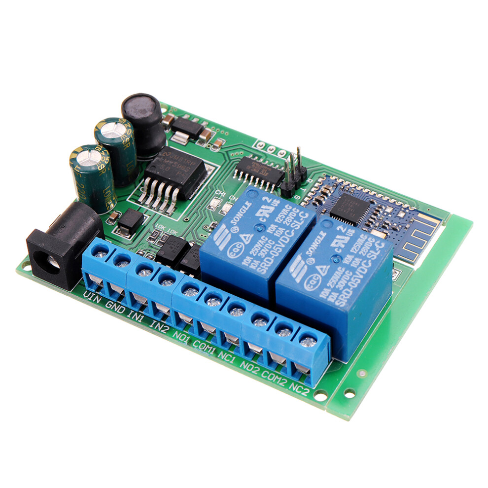 2 Channel Ios Android Bluetooth Relay 2.4G Rf Wireless Remote Control Switch Iot Module Board For Smart Home 735792417414