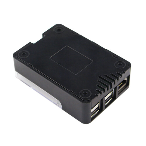 Capa protetora preta em ABS original com capa transparente para Sense HAT para Raspberry Pi 3B+ 1