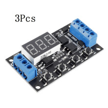 3 Stück ZK-TD4 DC 5 V 12 V 24 V Trigger Zyklus Timer Verzögerungssteuerungsmodul 15A 400 W MOS Steuerungsschalter 16 Arbeitsmodi