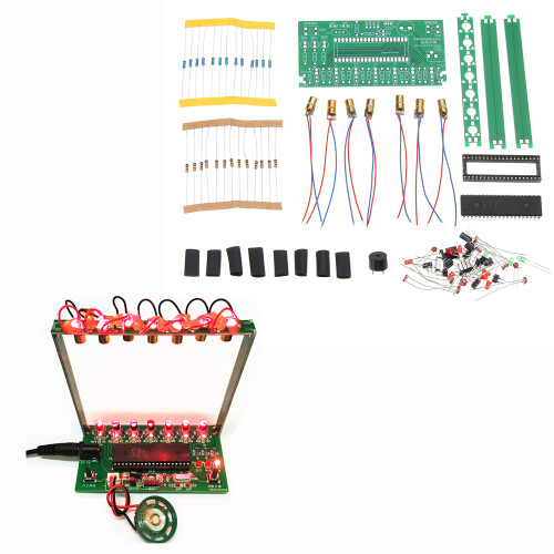 DIY Einzelchip - Mikrocomputer - Laserharfen - Kit Elektronisches Klavier Musikbox