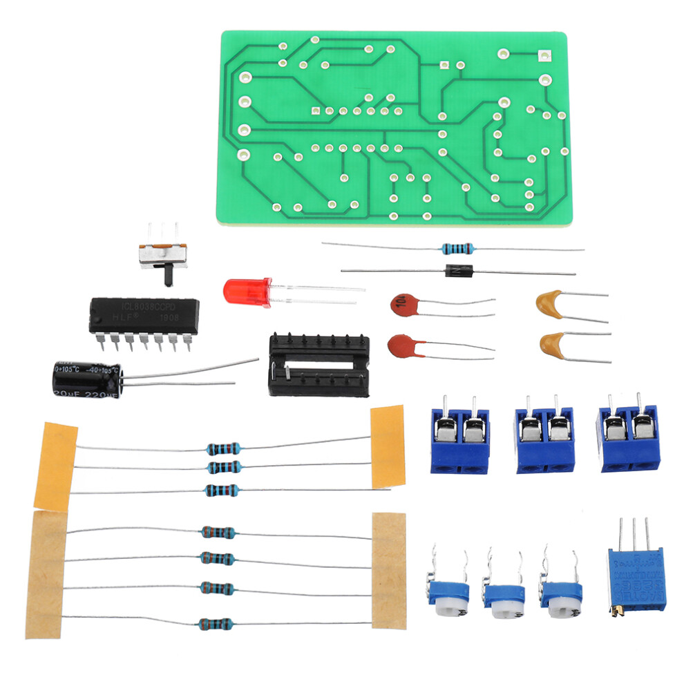3Pezzi Kit Generatore Di Segnali Funzione 8038 Generatore Di Onda Fai Da Te Parti Di Produzione Elettronica