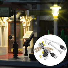 DIY LED Licht Beleuchtungsset NUR für LEGO Creator 10243 Pariser Restaurant Bausteine Spielzeug