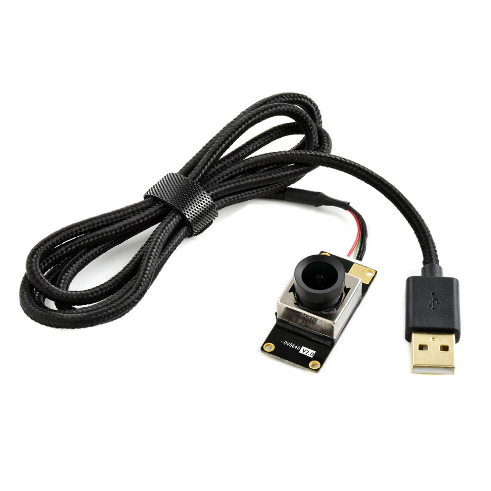 Waveshare Ov5640 5Mp M12 Usb Camera (A) Auto Focusing Video Recording Plug-And-Play 5 Million Camera Module 2592X1944 Driver Free 6906142658748