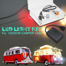 DIY LED Verlichting ALLEEN Verlichtingskit DIY Voor LEGO 10220 VW CAMPER VAN USB-interface
