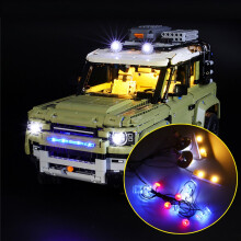 DIY LED-valonvalaistuspaketti LEGO 42110 Land Rover Defender -autoleluun