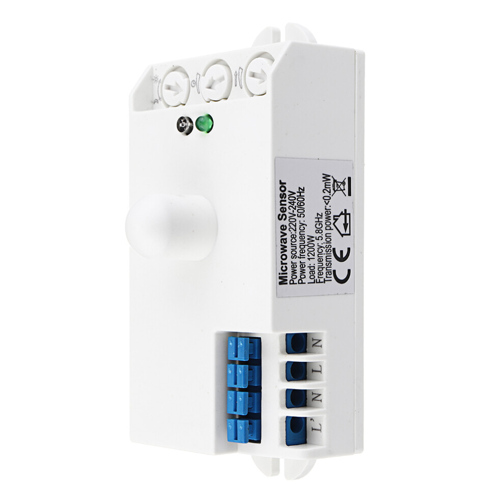 Human Radar Inductive Sensor Switch Microwave Radar Module Ac220v-240V Stairway Corridor Led Lights Adjustable Distance 3796737024736