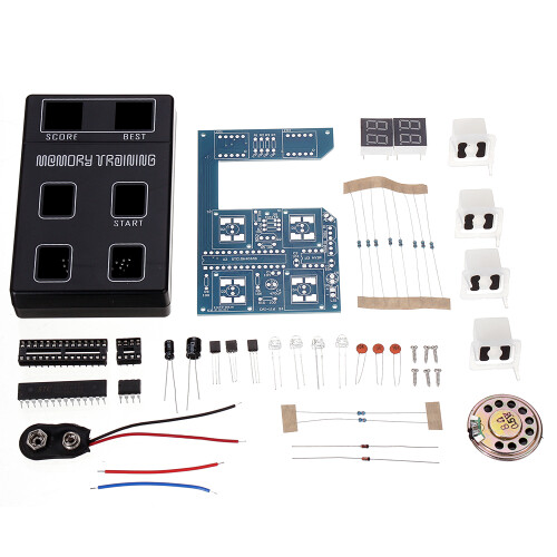 DIY Funny Memory Game Console Electronic Kit LED Training Competition Production Kits 1