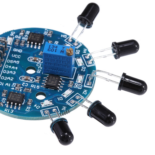 5pcs 5 Channel Flame Sensor Module Analog Dgital Dual Output Fire Extinguishing Robot Flame Alarm System Module 1
