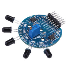 5pcs 5 Channel Flame Sensor Module Analog Dgital Dual Output Fire Extinguishing Robot Flame Alarm System Module