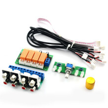 DC 7 V-24 V Audio-Eingangsschalterplatine Vier-Wege-Audioquellen-Schalterplatine Audio-Signal-Eingangsschalterplatine Schalter-Relais DIY-Kit