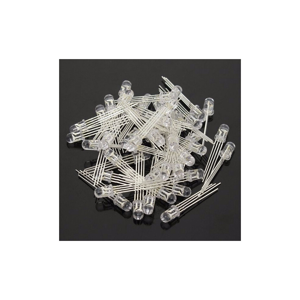 250Pcs Led Rgb Common Cathode 4-Pin F5 5Mm Diode 773823722618