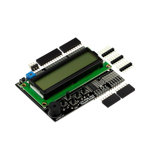 LCD RGB 16  2 + Tastatur + Summer Shield Display 1