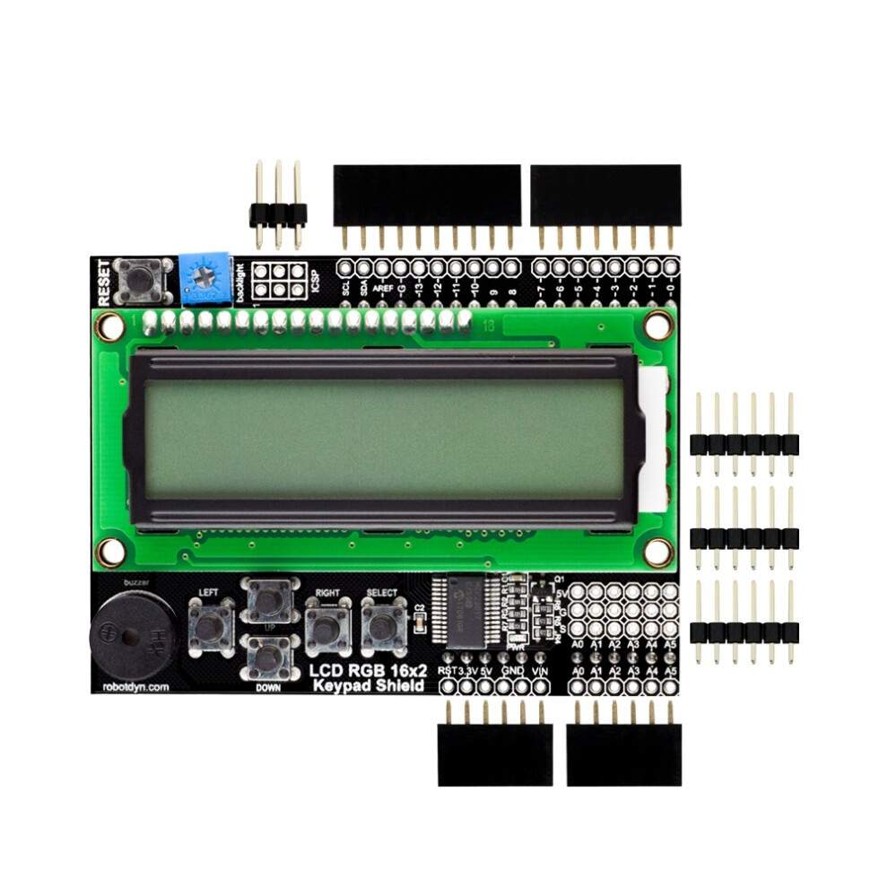 Adafruit Rgb Lcd Shield Kit W/ 16X2 Character Display - Only 2 Pins Used!-image