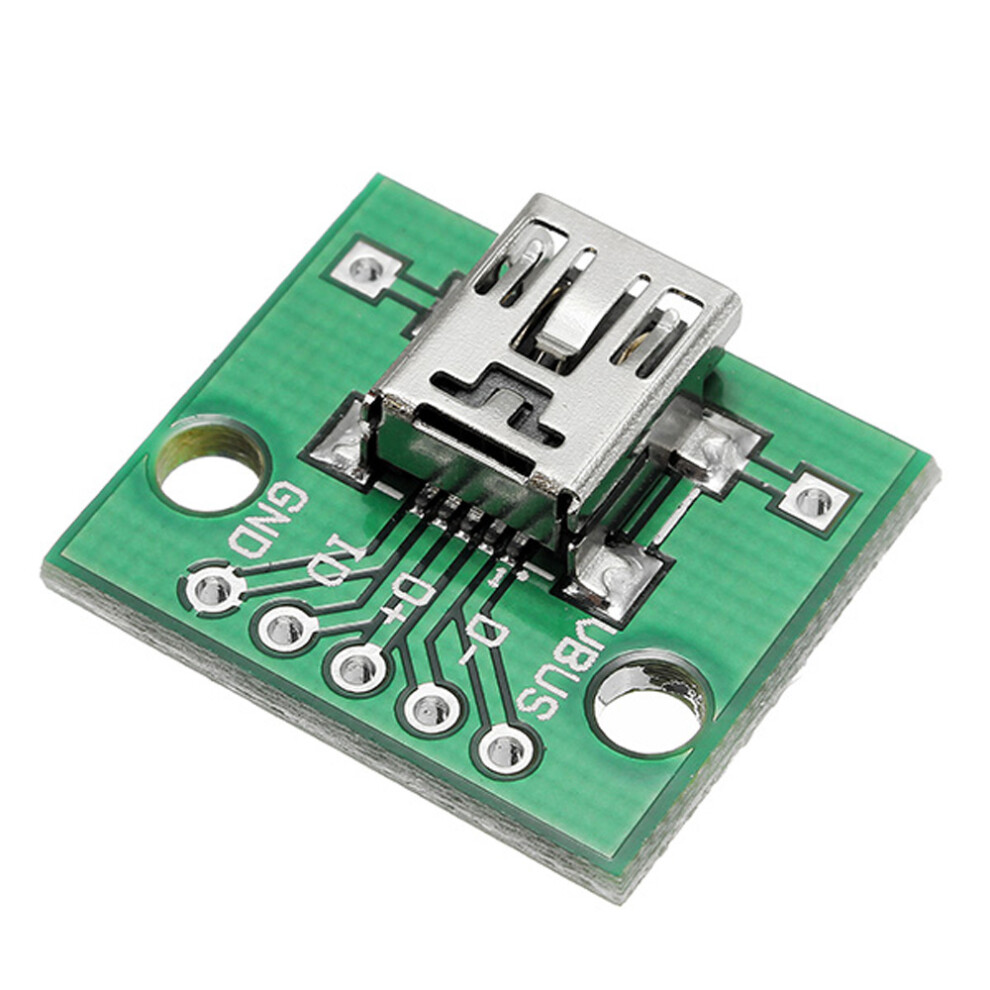 100Pcs Usb To Dip Female Head Mini-5P Patch To Dip 2.54Mm Adapter Board 300028063514