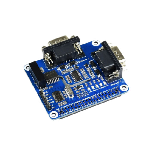 Waveshare HAT di espansione isolato RS232 a 2 canali SC16IS752+SP3232 per Raspberry Pi 1