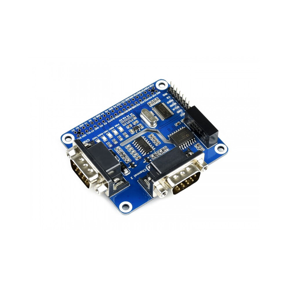 Waveshare 2-Channel Isolated Rs232 Expansion Hat Sc16is752+Sp3232 For Raspberry Pi 640187846840