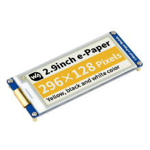 Waveshare 2. 9 Zoll Ink Screen E-Ink Display 296128 Auflösung Schwarz Gelb Weiß Drei-Farben E-Paper Modul