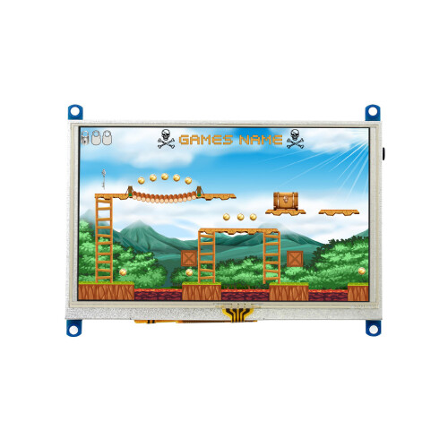 Waveshare 5 inch HDMI LCD (G) 800x480 Supports Various Systems Resistive Touch HD Display Screen Board VGA Audio Output 2