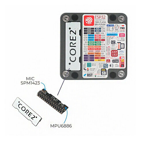 M5Stack Core2 ESP32 mit Touchscreen-Entwicklungsboard-Kit WiFi Bluetooth grafische Programmierung WiFi BLE IoT M5Stack für Arduino - Produkte di 2