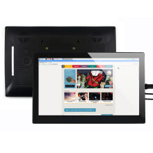 Wareshare 13.3 Inch V2 HDMI VGA HD Display with Tempered Glass Capacitive Touch Screen 1920x1080 for NVIDIA Jetson Nano Raspberry Pi