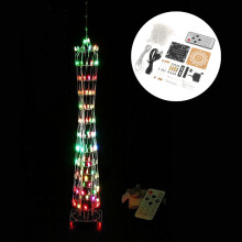 DIY Kleine Kleurrijke LED Lichtkubus Canton Tower Suite IR Afstandsbediening Elektronisch Kit