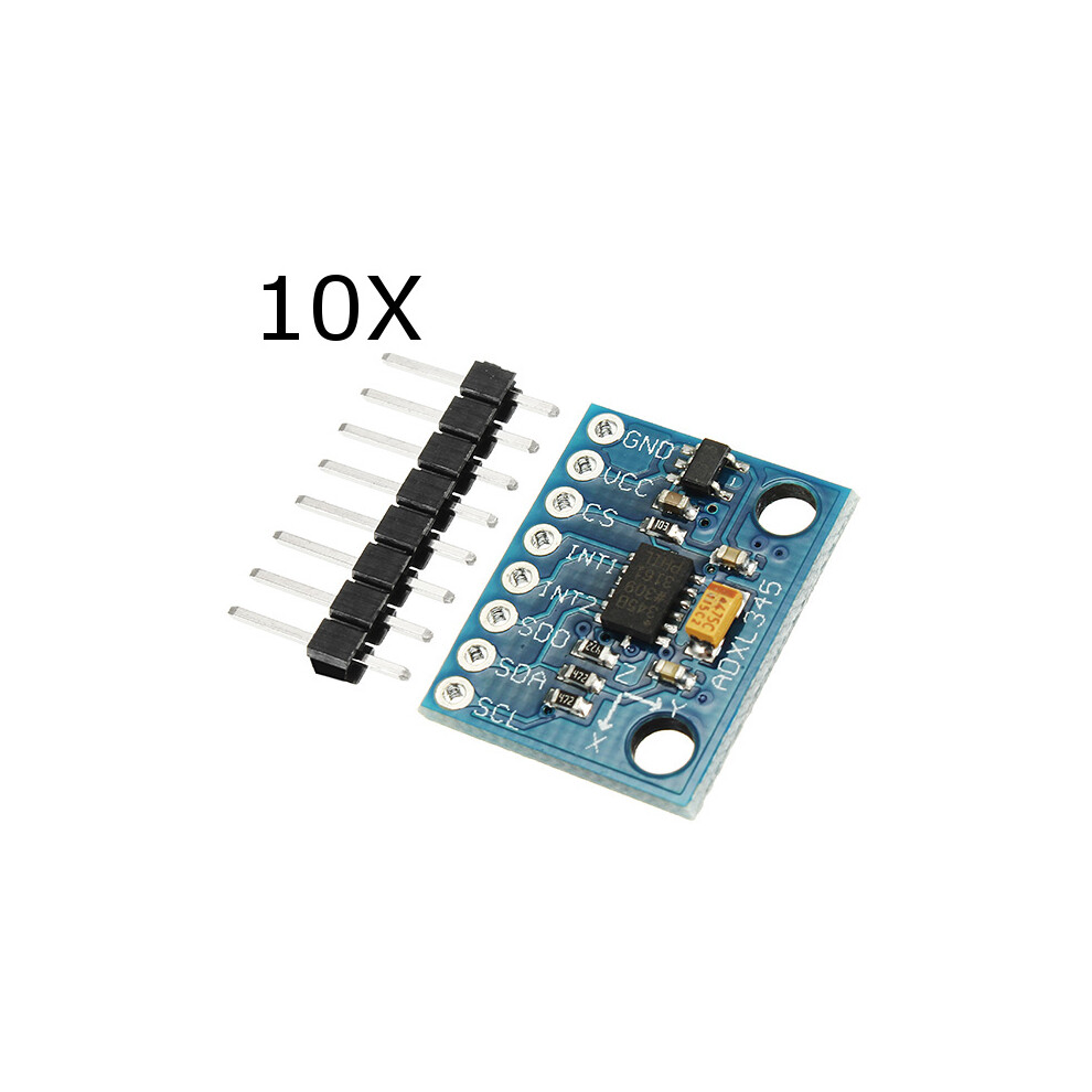 10Pcs Gy-291 Adxl345 3-Axis Tilt Digital Gravity Acceleration Sensor Module For 773823737179