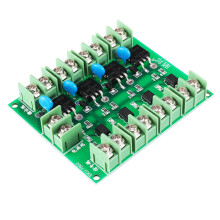 2 Stück F5305S Mosfet Modul PWM-Eingang Stabile 4 Kanäle 4 Wege Puls-Auslöser Schalter DC-Controller E-Schalter MOS FET Feldeffekt-Schalter